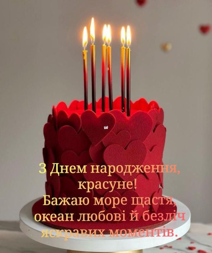 Привітання з Днем народження для дівчини картинка 24