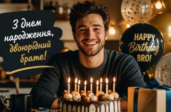 Привітання з днем народження двоюрідному брату
